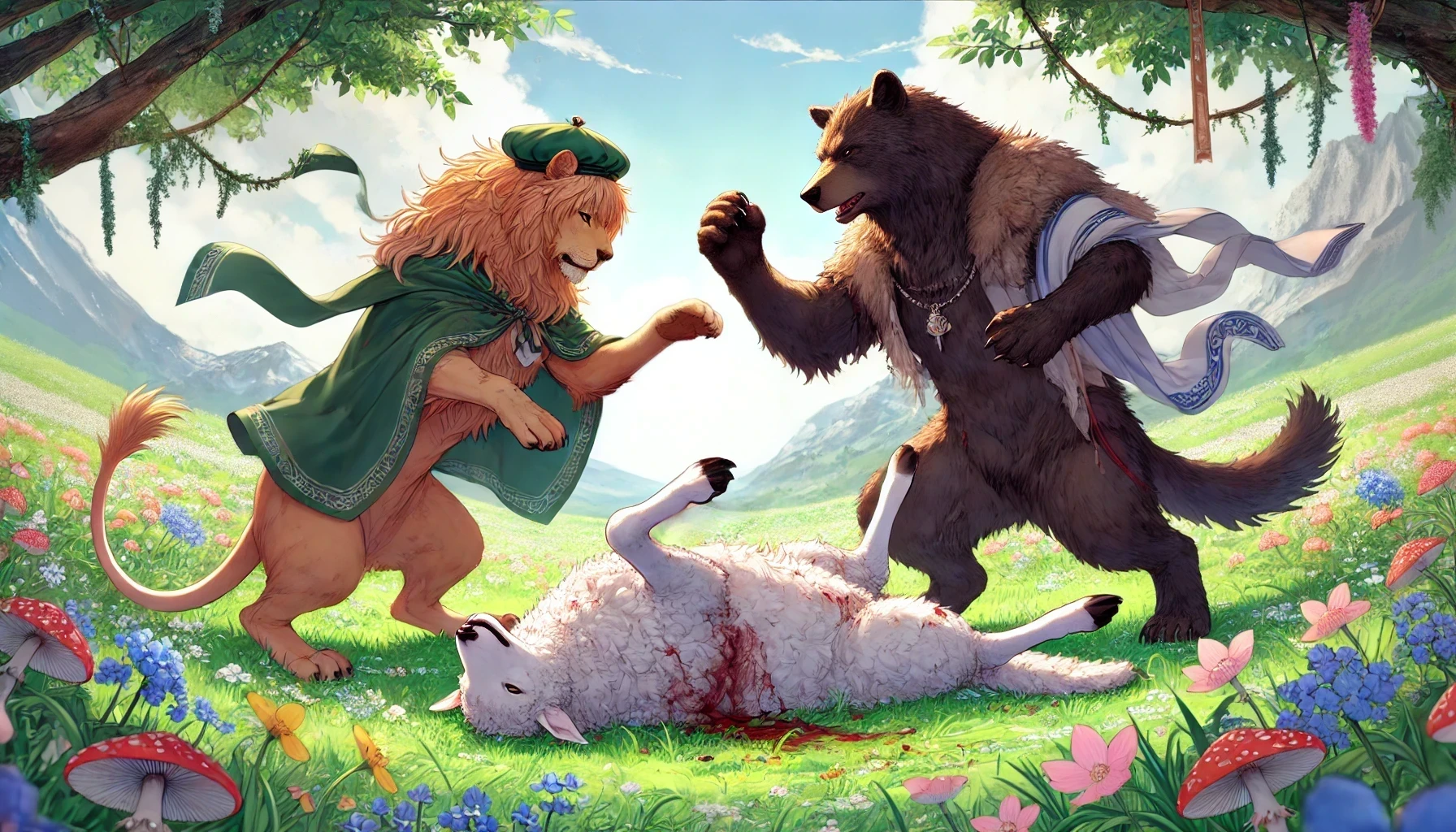ราชสีห์ หมีและหมาป่า